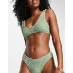 Bas de bikini Asos Design verts à effet froissé Tailles uniques pour femme 