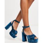 Sandales à talons Asos Design bleues à bouts ouverts Pointure 43 pour femme en promo 