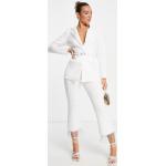 Pantalons de costume Asos Design blancs en jersey à strass look casual pour femme en promo 