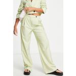 Pantalons de costume Asos Design vert lime en viscose délavés Taille XS pour femme en promo 