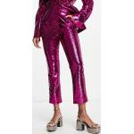 Pantalons de costume Asos Design roses à sequins Taille XS pour femme en promo 