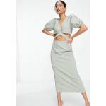 Robes décolletées Asos Design vertes mi-longues Taille XS petite pour femme en promo 