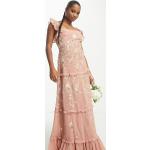 Robes longues fleuries Asos Design roses à fleurs à motif fleurs longues Taille XS petite classiques pour femme 