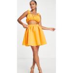 Robes trapèze Asos Design jaunes petite classiques pour femme en promo 