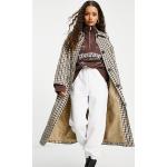 Trench coats Asos Design multicolores à carreaux Taille L petite pour femme en promo 