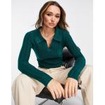 Gilets ouverts Asos Design vert foncé à manches longues Taille XXS classiques pour femme en promo 