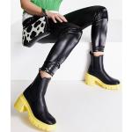 Boots Chelsea Asos Design noires à talons carrés à bouts ronds Pointure 36 pour femme en promo 