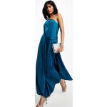 Robes asymétriques Asos Design bleues en satin mi-longues Taille XS classiques pour femme en promo 