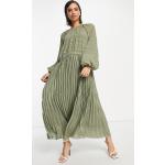 Robes plissées Asos Design vertes à rayures minis Taille XXS look casual pour femme en promo 