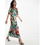 Robes plissées Asos Design multicolores à fleurs à motif fleurs minis Taille XXS classiques pour femme en promo 