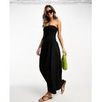 Robes bustier Asos Design noires mi-longues Taille L classiques pour femme en promo 