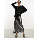 Robes Asos Design argentées métalliques à manches longues à manches longues Taille XL classiques pour femme en promo 