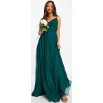 Robes Asos Design vertes de demoiselle d'honneur à col en V Taille S classiques pour femme en promo 
