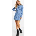 Robes chemisier Asos Design bleues Taille XXS look casual pour femme en promo 