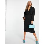 Robes chemisier Asos Design noires mi-longues Taille L look utility pour femme en promo 