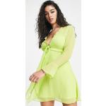 Robes d'été Asos Design vertes courtes Taille XS classiques pour femme en promo 