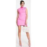 Robes courtes Asos Design roses à épaulettes courtes sans manches Taille XXS pour femme en promo 