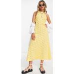 Robes dos nu Asos Design jaunes sans manches Taille L classiques pour femme en promo 