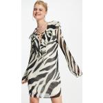 Robes droites Asos Design multicolores à volants Taille XXS classiques pour femme en promo 