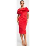 Robes fourreau Asos Design roses mi-longues Taille XL classiques pour femme en promo 