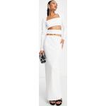 Robes longues Asos Design blanches à épaulettes à manches longues longues à manches longues Taille XL pour femme en promo 