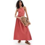 Robes longues d'été Asos Design roses longues Taille XS classiques pour femme en promo 