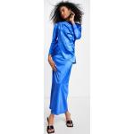 Robes longues Asos Design multicolores en satin à manches longues longues à manches longues Taille XXS classiques pour femme en promo 