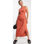 Robes Asos Design orange en viscose sans manches longues sans manches Taille XL classiques pour femme en promo 