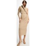 Robes Asos Design marron à manches longues à capuche mi-longues à manches longues Taille S pour femme en promo 