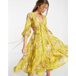 Robes à imprimés Asos Design multicolores à fleurs mi-longues Taille M classiques pour femme en promo 