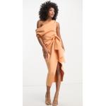 Robes moulantes Asos Design orange mi-longues Taille S pour femme 