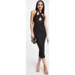 Robes moulantes Asos Design noires à rayures mi-longues Taille XL pour femme en promo 