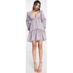 Robes courtes Asos Design violettes en dentelle Taille XS classiques pour femme en promo 