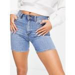 Shorts taille haute Asos Design bleus Taille XS pour femme en promo 
