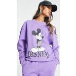 Sweats Asos Design violets Mickey Mouse Club Mickey Mouse à capuche Taille XXS pour femme en promo 