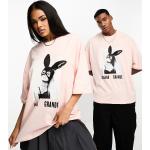 T-shirts à imprimés Asos Design roses Ariana Grande Taille M en promo 