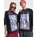 ASOS DESIGN - T-shirt unisexe oversize à imprimé Mötley Crüe - Noir délavé