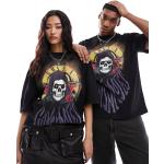 T-shirts à imprimés Asos Design noirs Guns N' Roses Taille XXS pour femme 