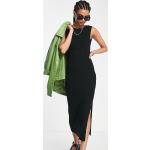Robes en maille Asos Tall noires longues sans manches Taille XL tall look casual pour femme en promo 
