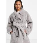 Trench coats Asos Design gris en peau lainée à motif moutons Taille XS look casual pour femme en promo 