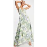 Robes longues fleuries Asos Edition multicolores à fleurs en viscose à motif fleurs longues Taille XL classiques pour femme en promo 