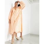 Robes mi-longues Asos Edition orange à pompons mi-longues à col en V look casual pour femme en promo 