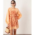 Robes trapèze Asos Edition orange Taille S classiques pour femme 