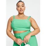 Brassières Asos Curve vertes smockées Taille XL plus size classiques pour femme en promo 