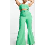 Pantalons de costume Asos Curve verts Taille XL plus size pour femme en promo 