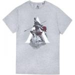 T-shirts basiques gris Assassin's Creed Taille XXL look fashion pour homme 