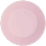 Assiettes creuses rose pastel incassables diamètre 18 cm 