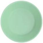 Assiettes creuses vert pastel incassables diamètre 18 cm 