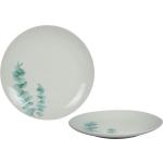 Assiettes plates blanches en porcelaine en lot de 24 diamètre 24 cm 