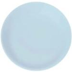 Assiettes plates bleu pastel incassables diamètre 21 cm 